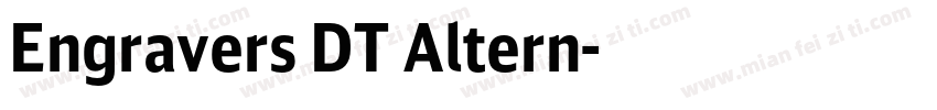 Engravers DT Altern字体转换